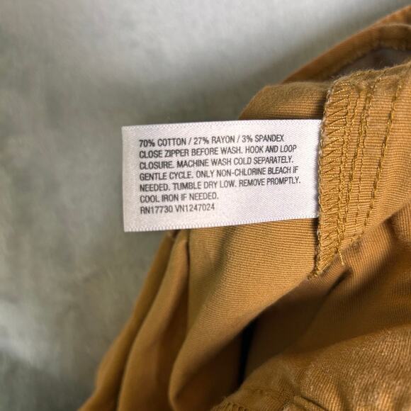 A New Day Wide Leg Pants Womens 14 Brown Rust Fall Flowy Office Colorful Pumpkin - Picture 9 of 9